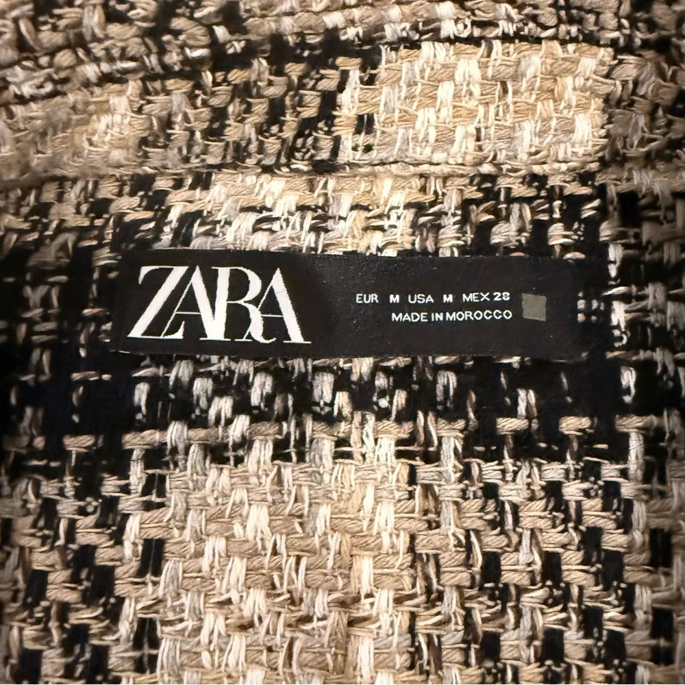 Zara Plaid Woven Shirt Jacket Size Medium‎